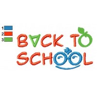 Back to School Embroidery Design